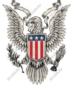Patriotic eagle