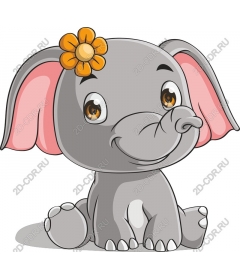  Cute cartoon elephant