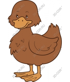  Adorable cartoon "Brown duck"