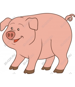  Adorable cartoon pig