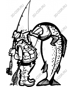  Fishing: Fisherman with trout