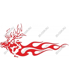  A fiery deer