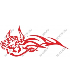 Dynamic Red Bull Flame