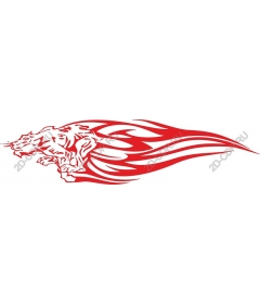  Fierce Red Tiger