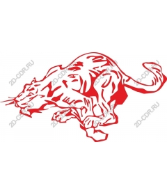 Dynamic Red Panther