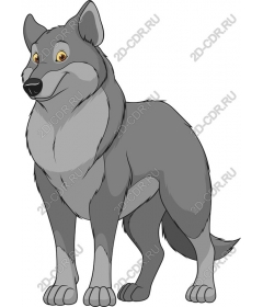  Cartoon wolf