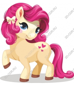  Charming pink pony