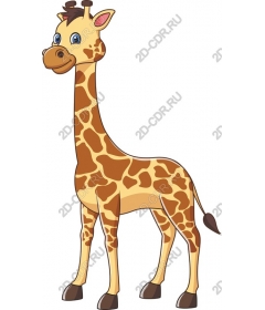 Funny cartoon giraffe
