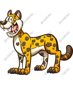  Cartoon leopard