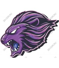  Ferocious snarling purple Leo
