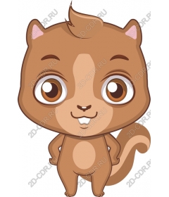  Adorable cartoon squirrel