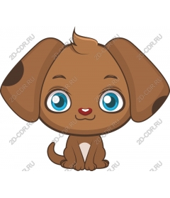  Adorable cartoon puppy