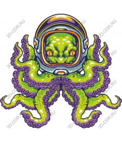 Space octopus-astronaut
