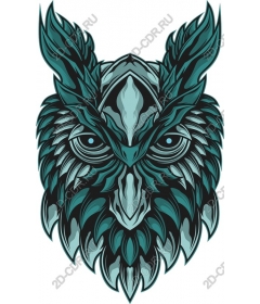 Majestic owl's head