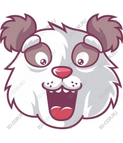  Cute cartoon Panda face