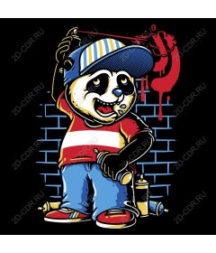  Bright street artist-Panda