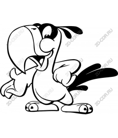 Adorable cartoon parrot