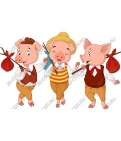  Bizarre trio pigs