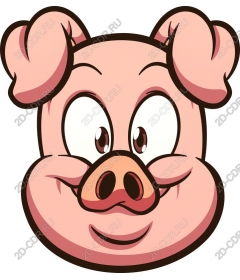  Funny cartoon pig