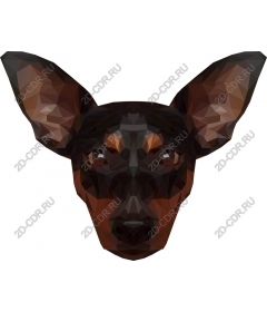  Polygonal the head of a dog