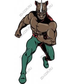  Muscular Rhino superhero