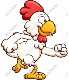  Bizarre cartoon chicken