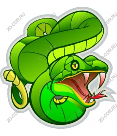  Bright green snake