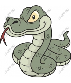  Charming character of the cartoon "the Snake"