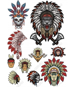 Collection of warriors native American