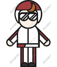 Stylized character-racer