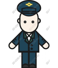  Cartoon train conductor