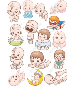 A set of children's clipart
