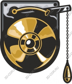  Classic wall fan in retro style
