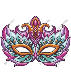  Art feathered mask