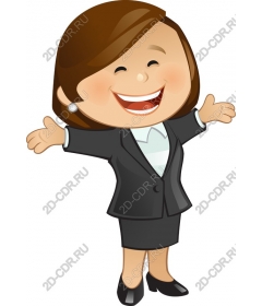 Cheerful business woman