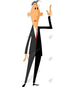 Dynamic businessman