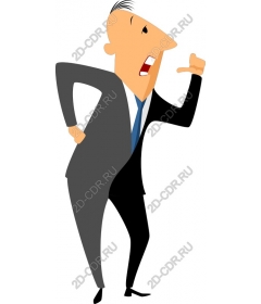 Animated businessman