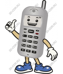 Funny character cell phone