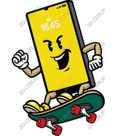 Fun smartphone-skateboard