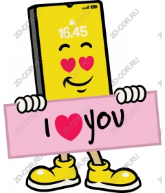  I love you smartphone
