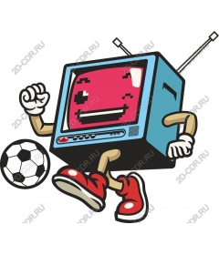 Playful retro football player