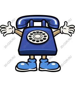  Blue cartoon phone