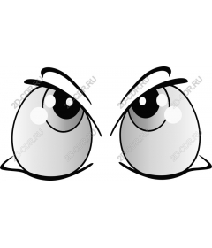Expressive cartoon eyes