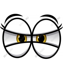 Expressive cartoon eyes