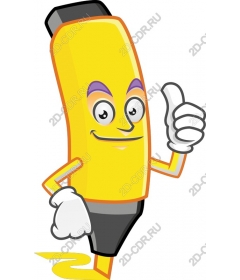 Cheerful yellow token