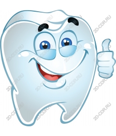  Cartoon character of Tooth