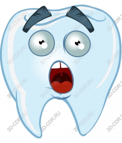  Bizarre cartoon tooth