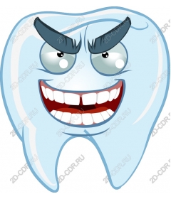  Cartoon "Uppity tooth"