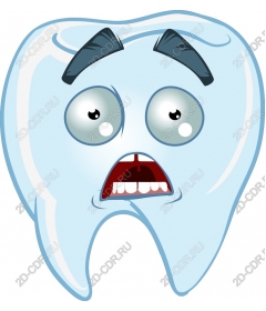 Funny cartoon tooth