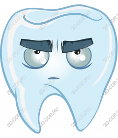 Naughty cartoon tooth